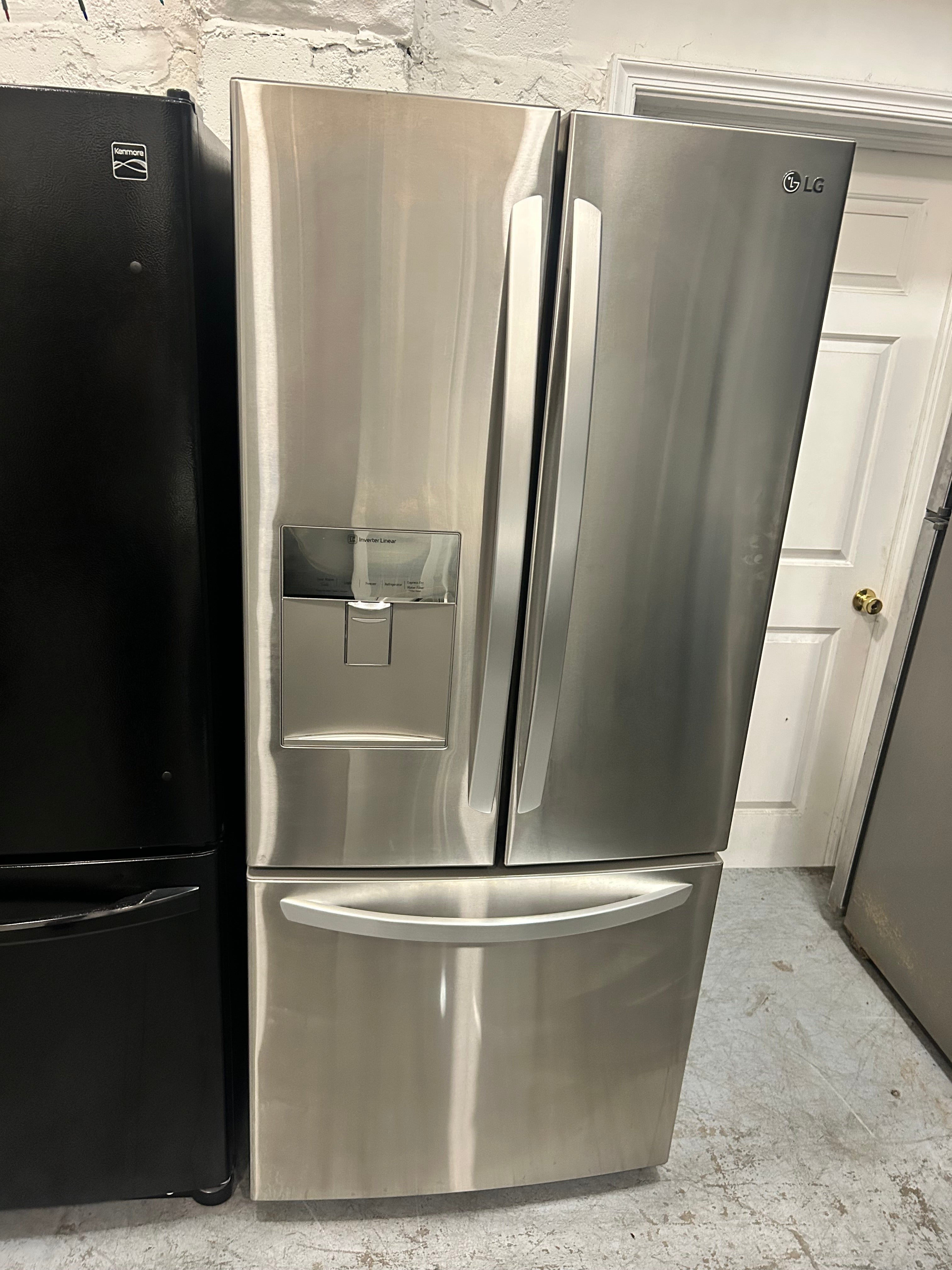 LG 22 Cu. Ft. Stainless Steel French Door Refrigerator – LFDS22520S