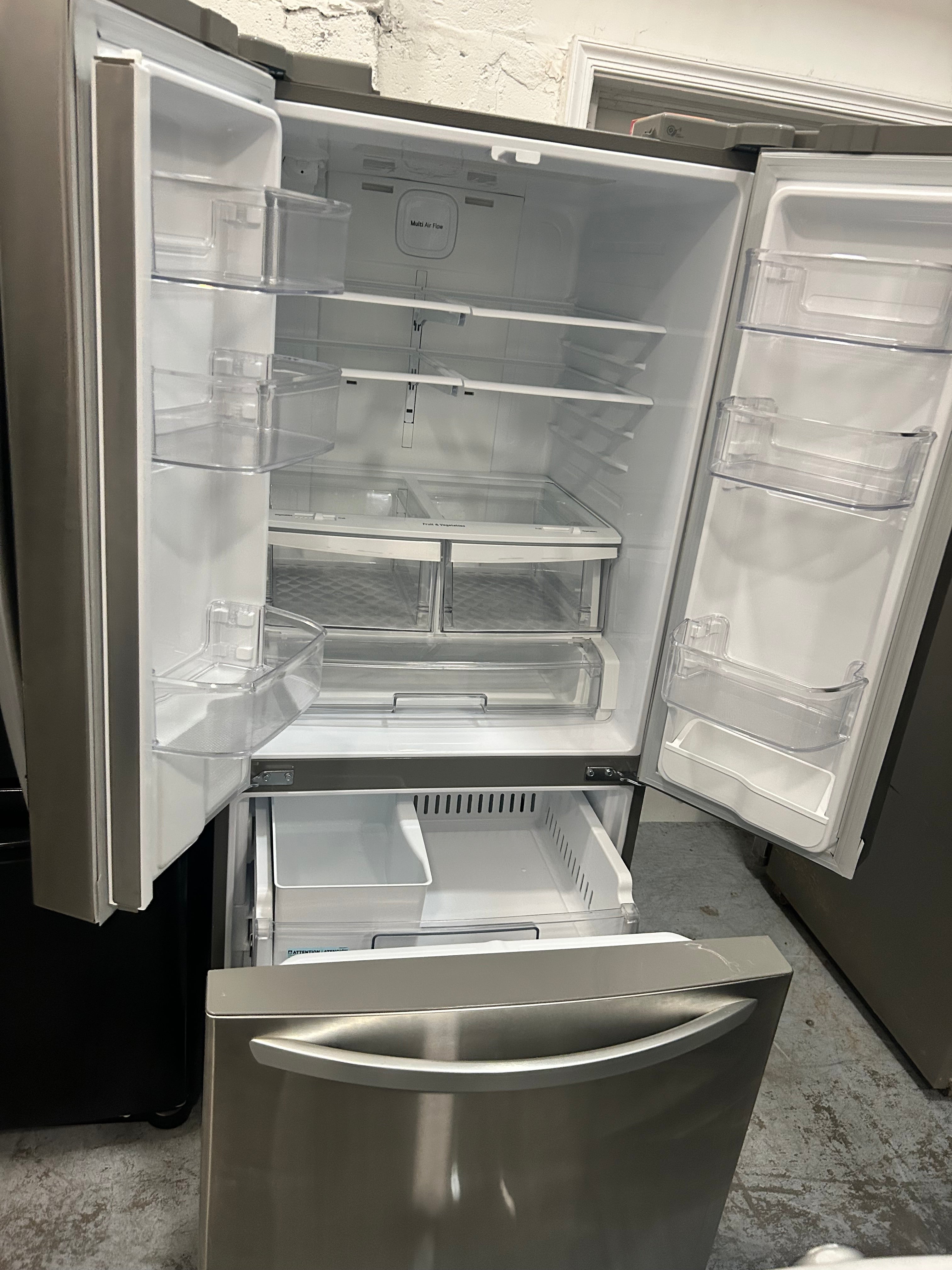 LG 22 Cu. Ft. Stainless Steel French Door Refrigerator – LFDS22520S