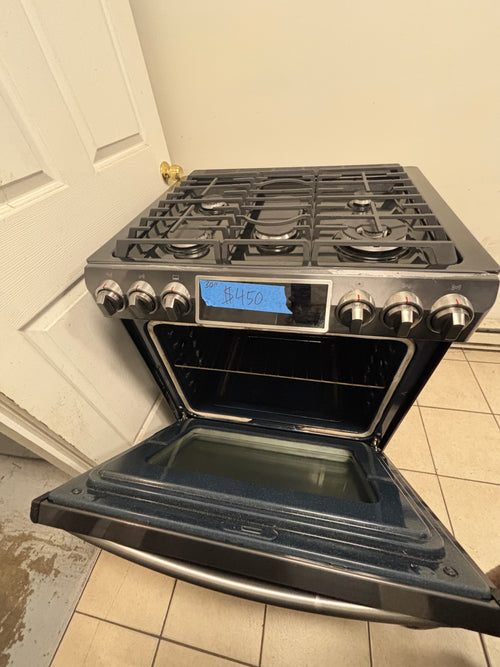 30-Inch Samsung Dark Stainless Steel 5-Burner Gas Range